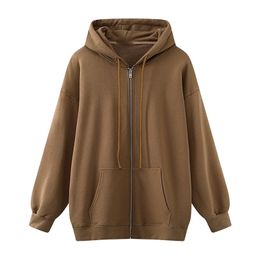 Oversize Girls Thick Hoodies Spring Fashion Ladies Streetwear Fleece Outfits Y2K Boyfriend Loose Hoody Unisex Women Chic 211224