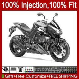 Body Injection Mold For KAWASAKI NINJA Z 1000 R Z1000 2010 2011 2012 2013 Years Bodywork 15No.75 Z-1000 Z1000R 2010-2013 Z-1000R 10 11 12 13 OEM Fairing Kit silvery grey