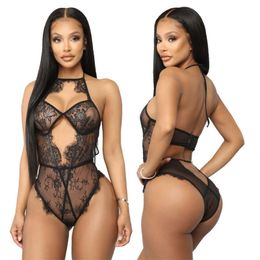 Women's Sexy Lingerie Nightwear Sleepwear Dress Babydoll Lace Jumpsuit Underwear Bikini Cover Beachwear Sarongs