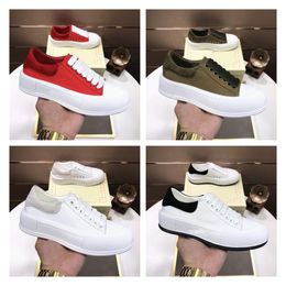 2021 Luxury Designer Casual Shoes Women Thick-soled White Shoe Round Toe Lace-up Solid Imported Lambskin Lining Stitching Fashion Cozy Top Quality With Box Size 35-40