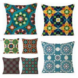 Home Textiles Moroccan pillow case mosaic Arab cushion cover single-sided linen four seasons universal Bedding Supplies LLB10407