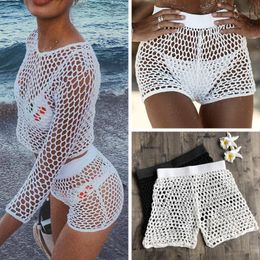 Msormosia Handmade Crochet Women Bikini Boho Knitted Swimsuit Brazilian Bikinis Cover-Ups Pants Beach Short Swimming Trunks Two-Piece Suits