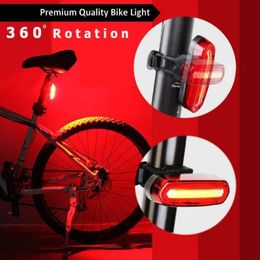 Bike Lights COB LED Mountain Tail Light Taillight MTB Safety Warning 120LM Bicycle Rear Durable Lamp Accessories