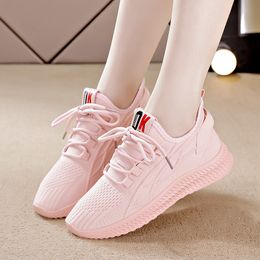 2021 Super Light Breathable Running Shoes For Men Women Sports Knit Black White Pink Grey Casual Couples Sneakers EUR 35-41 WY01-F8801