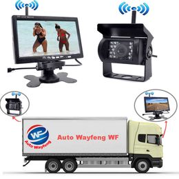 Wireless Ir Rear View Car Dvr Recorder Back Up Camera Night Vision System+7" Monitor for Rv Truck Free Shiping New Arrive Car