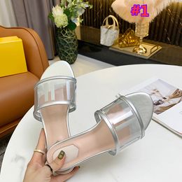 2021 designer girl fashion flat slippers office lady leisure summer vacation beach slide sandals large size 35-43 with box