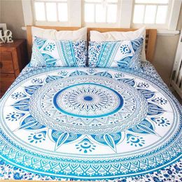 Indian Decor Mandala Tapestry Wall Hanging Hippie Throw Bohemian Ombre Bedspread 150x210cm 210609