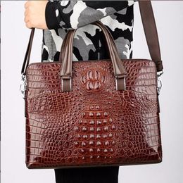 Фабрика оптом бренд мужская сумка качества укладки крокодил мужские сумки Англия ван кожа портативные сумки мода крокодилов сумочка