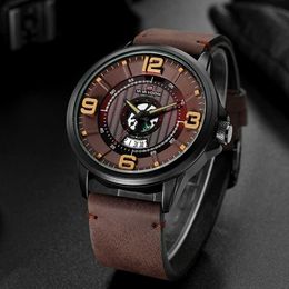 New Men's Watch Top Brand Fashion Sports Red Large Dial Design Supports A Drop Shipping Service Waterproof Quartz Calendar Watch G1022