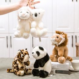 Tigers lions Plush Keychain pendants creative cute car key chain lovers cartoon bag Pendant stuffed dolls Kids Toys Baby Birthday Gift For Children 640630273233