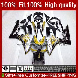 OEM Bodywork For Aprilia RSV1000RR RSV1000R 16-19 Body 40No.108 RSV4 RSV-1000 RSV 1000 Gold Silvery R RR 2016 2017 2018 2019 RSV1000 16 17 18 19 Injection mold Fairing