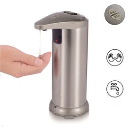 Automatic Soap Dispenser Sensor Touch-Free Liquid ABS Electroplated Sanitise For Kitchen Bathroom 211206