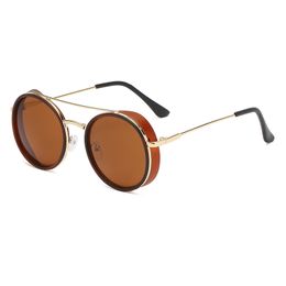 Retro Round Designer Sunglasses For Woman Metal Frame Fashion Sun Glasses Uv Protection Mens Sunglasse nice good