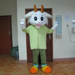 Halloween White Goat Mascot Costume High Quality Cartoon Anime theme character Adult Size Christmas Carnival Birthday Party Fancy Outfit