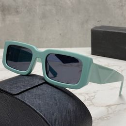 Mens and womens new sunglasses SPR06YS designer green sunglasses fashion trend square frame outdoor driving travel UV400 with box