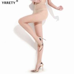 YRRETY Women Sexy Transparent Slim 20D Breathable Tights High Waist Protection Skin Pantyhose T Crotch Nylon Stretchy Stockings Y1130