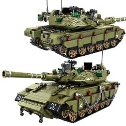 City 1730Pcs Israel Merkava MK4 Main Battle Tank Model Building Blocks Military WW2 Army Soldier Bricks Kids DIY Toys Gifts Q0624