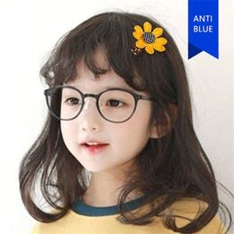 Fashion Sunglasses Frames Vintage Clear Lens Anti Blue Glasses Optical Eyeglasses Frame Kids Wholesale KAB003