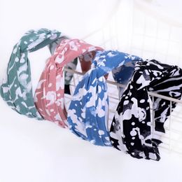 New Fashion Hair Hoop Pure Colour Small Fresh Cloth Wide-brimmed Intermediate Hair Bundle Female Headdress