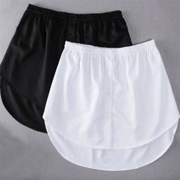 Women Fake Shirt Tail Blouse Hem Skirt Sweater Extender Detachable Underskirt A-Line Underskirt DIY Women Garments Accessories 210721