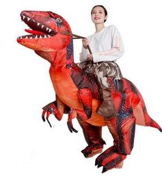 Mascot doll costume New NEW Adult Kids Inflatable Costume Riding Dinosaur Halloween Suit Birthday Gifts Mascot costume