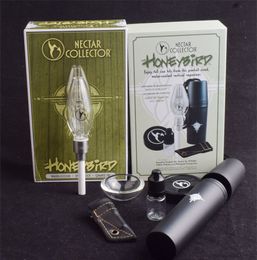 Glas-Pfeifen-Nektar-Kit-Kollektor mit Gewinde-Quarz-Spitzen, Ersatz-Titan-Keramik-Nagelbehälter-Reclaimer für Bongs-Dab-Rigs