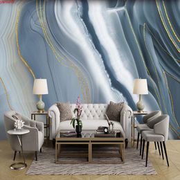 Custom 3D Mural Wallpaper Waterproof Abstract Marble Pattern Modern Living Room TV Background Home Decor Wall Painting Picturesgood quatity