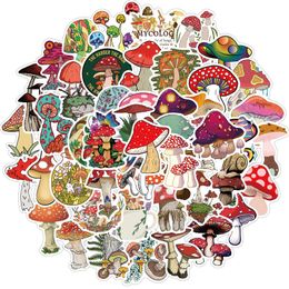 50 PCS Mixed Graffiti Skateboard Stickers small poster Cute cartoon mushrooms For Car Laptop Fridge Helmet Pad Bicycle Bike Motorcycle PS4 book Guitar Pvc Decal