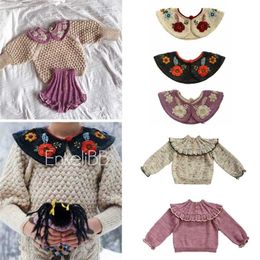 EnkeliBB Kalinka Kids girls Knitted Sweaters and Bloomers Matching Lovely Children Girl Winter Spring Clothes Brand Baby 211104