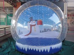 Playhouse Beautiful Photo Booth Snow Globe 2M Human Size Clear Bubble Dome Free Blower Customised Backdrop Bubble Globe For Christmas Yard