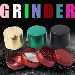 Latest Cool 50MM Colorful Dry Herb Tobacco Grind Spice Miller Grinder Crusher Grinding Chopped Hand Muller Cigarette Smoking Tool High Quality Holder DHL Free