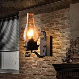 Wall Lamps Loft Retro E27 LED Sconce Lights For Bedroom Corridor Bar Aisle Restaurant Pub Cafe Lamp