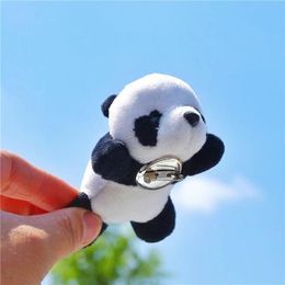 Pins, Brooches Cute Panda Doll Brooch Pin Plush Cartoon Women's Accessories On Clothes Badges The Briefcase