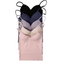 Women's Shapers Women Adjustable Strap Built In Padded Modal Tank Top Lady Camisole Camis