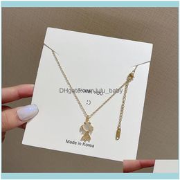 Pendant & Jewelrypendant Necklaces Korean Charm Opal Mermaid Tail Fish Pendants For Women Statement Jewellery Choker Bijoux Kolye Drop Deliver