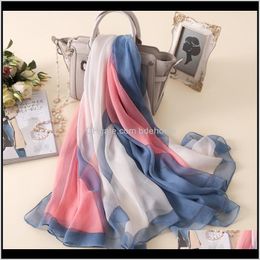 Hats, & Gloves Aessories Drop Delivery 2021 Spring Summer Women Scarf Fashion Silk Scarves Big Size Shawls And Wraps Lady Pashmina Bandana Tl
