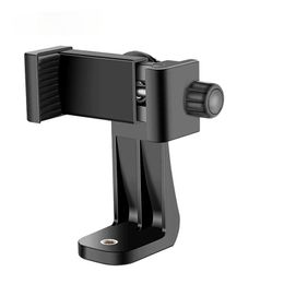 Super Mini Tripod Mount Bracket Cell Phone Holder Adapter Clip Vertical Adjustable Clamp Stand For All Smartphone Tripods