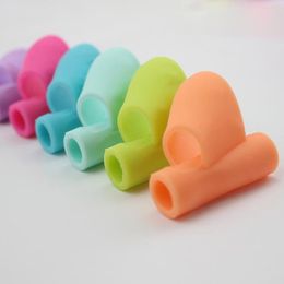 2022 new Children s Finger Grip Children Colourful Pencil Holder Pen Writing Aid Grip Posture Correction Tool New