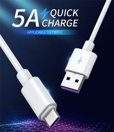 real 5A 100cm 3ft Supercharge cable For Huawei Samsung Moto LG USB Cable Type C Cable USB 3.1 Type-C fast charging Cables