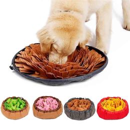 Bowl Slow Feeder Snuffle Mat Dog Search Training Smelling Skills Consume Energy Interactive Toy Pet Products Y200922