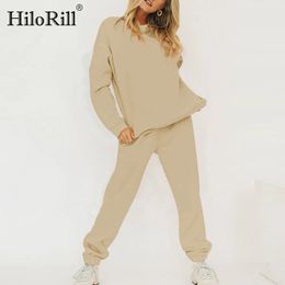 Women Tracksuit Solid Casual Pullover Hoodies Suit Home Style Sweatpants Set High Waist Shorts Ladies Sport Outfit 210508