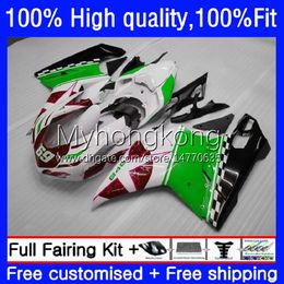 Injection OEM For DUCATI 848S 1098S 1198S 07-12 Cowling 14No.153 848R 848 1098 1198 S R 07 08 09 10 11 12 Body 1098R 1198R Red green new 2007 2008 2009 2010 2011 2012 Fairing