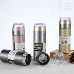 320ML mug high quality 304 stainless steel tea and water separation vacuum flask creative gift business wate cup
