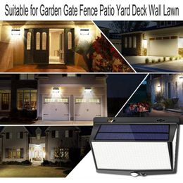 Outdoor Wall Lamps 468 LED Solar Powered Garden Landscape Waterproof Light Motion Sensor Automatic Lighting Mounted Lamp Home Street