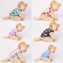 Summer Thin Pets Underwaist Dog Apparel Printing Sleeveless Sweater Fadou Poodle Vest 2 8ws T2