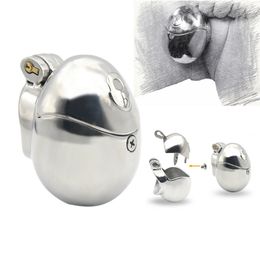 Chastity Devices Two types of penile cages with stainless steel male total restraint device