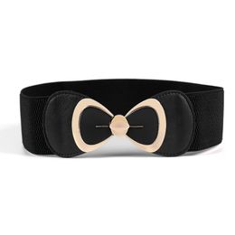 Belts Bow Belt Cummerbunds With Buckle Wide Elastic Cummerbund For Dress Pants Apparel Accessories Stretch Women Waist