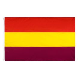 new Cheap Second Spanish republic Flag of spain empire Polyester Brass Grommets For Decoration Hanging Advertising EWE7372