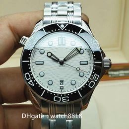 Mens Watch 42mm blue waterproof Bliger Grey Dial Luminous Rubber watches Ceramic Bezel Sapphire Glass 2813 Date Automatic Wristwat252R