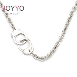 17" & 23" 925 Sterling Silver 50 SHADES HANDCUFFS FETISH PENDANT NECKLACE OFFER